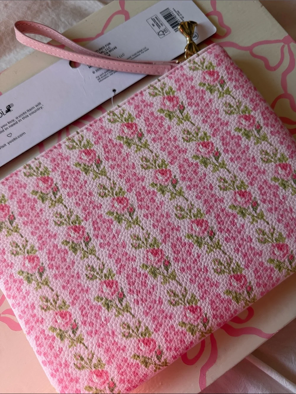 LoveShackFancy Target Pink Floral  Accessory Pouch